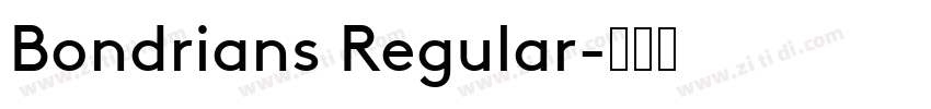 Bondrians Regular字体转换